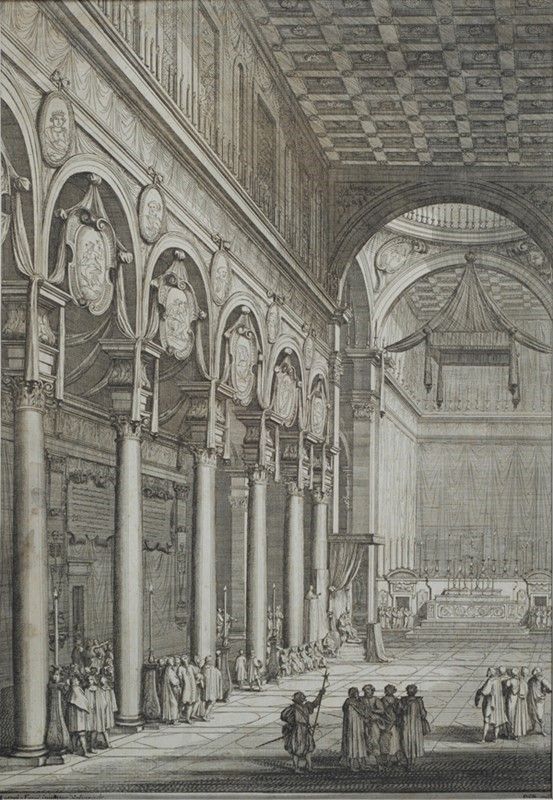 Lotto di sei incisioni, tra cui 'Solenni esequie per Francesco I Duca di Lorena' e 'Orazione fune...
