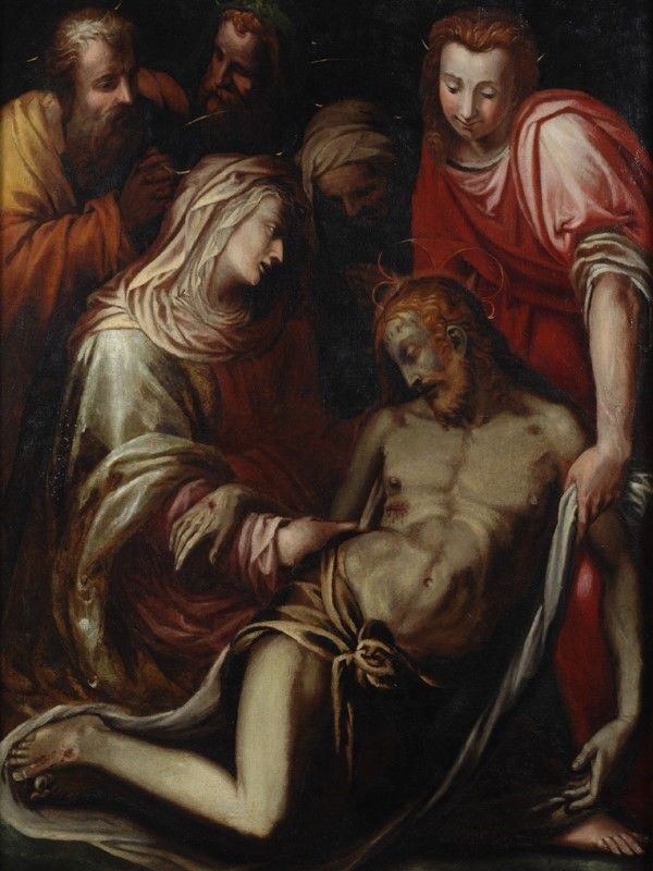 Scuola Fiorentina, XVII Sec. - Deposizione dalla Croce (da Francesco Morandini Detto il Poppi)