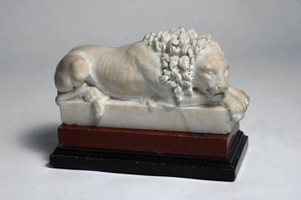 Anonimo, fine XIX sec. - Leone vegliante (da Canova)