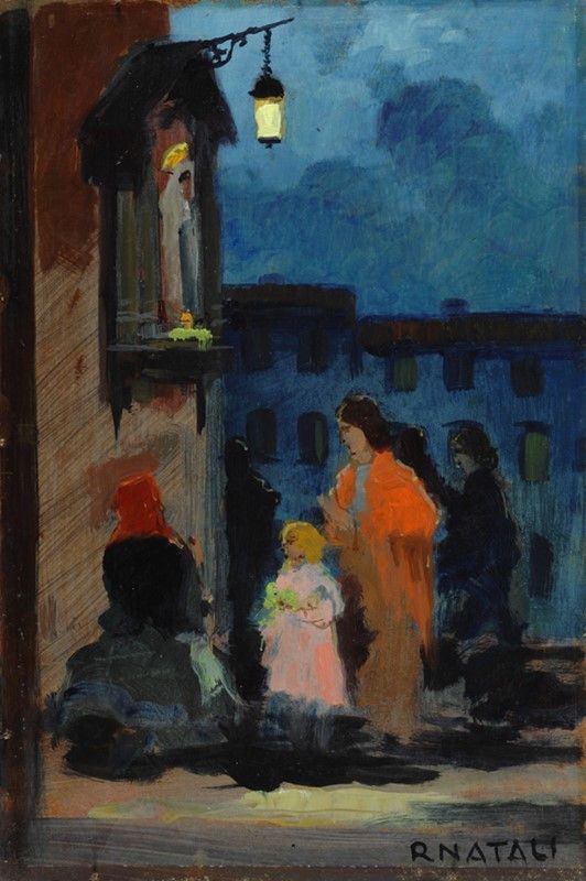 Renato Natali - Madonnone - Olio su faesite