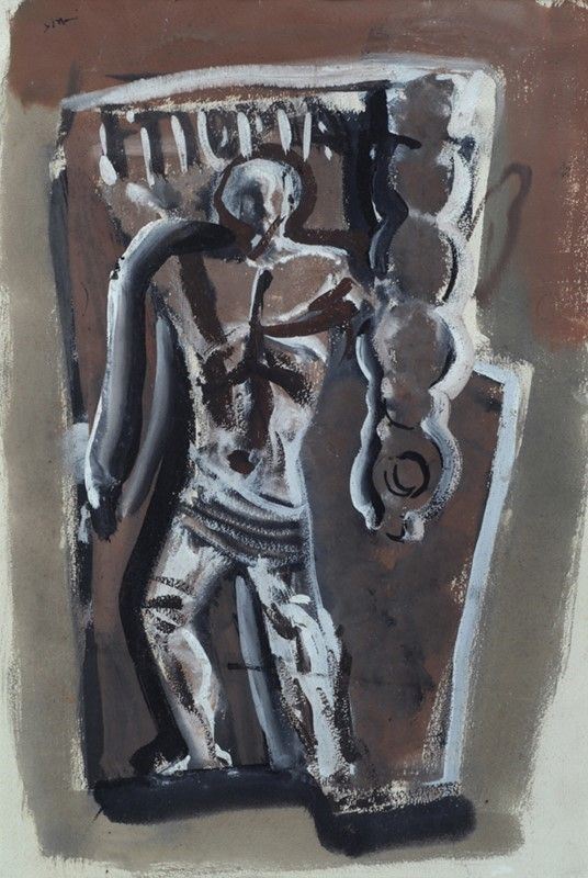 Mario Sironi - Composizione, tempera su carta