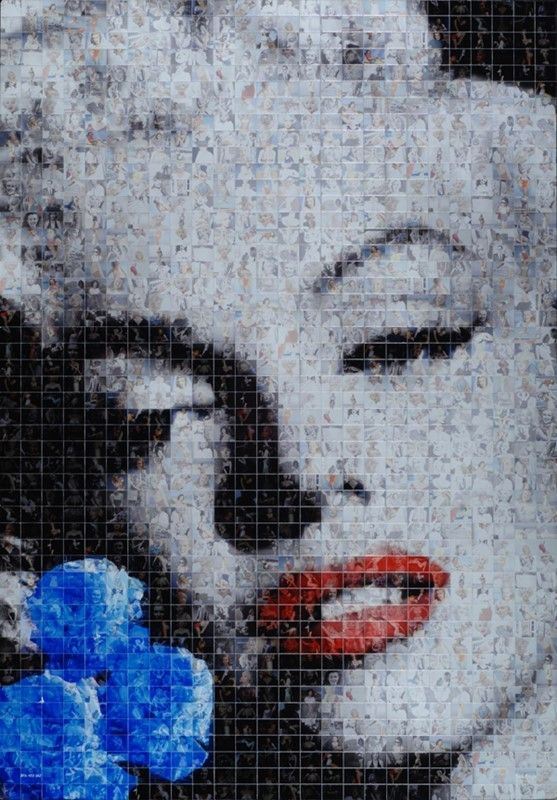 Maria Murgia - Omaggio a Marilyn Monroe, collage di foto