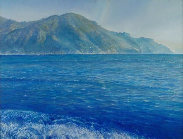 Silvano Gilardi (Abacuc) : Amalfi Capo d'Orso  (1991)  - Olio su tela - Asta AUTORI DEL XIX E XX SEC - Galleria Pananti Casa d'Aste