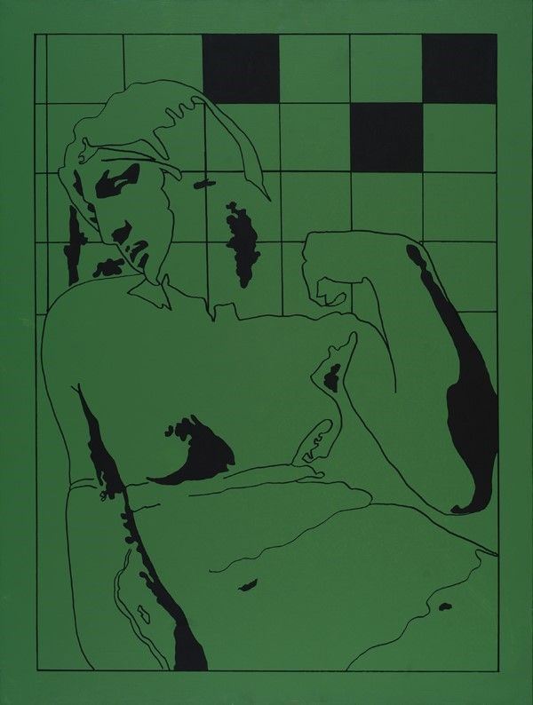 Tano Festa - Da Michelangelo (1978), acrilico su tela