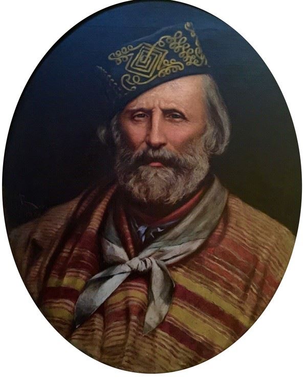 Amos Cassioli : Garibaldi  (1882)  - Olio su tela - Asta Antiquariato - I - Galleria Pananti Casa d'Aste