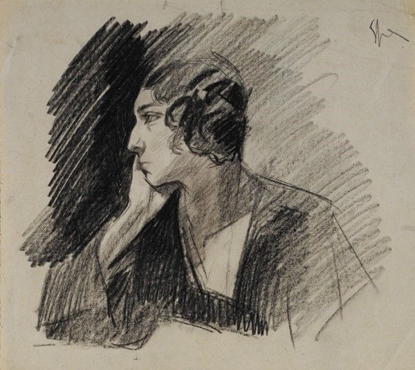 Enrico Sacchetti - Volto di Donna; Ritratto di Donna