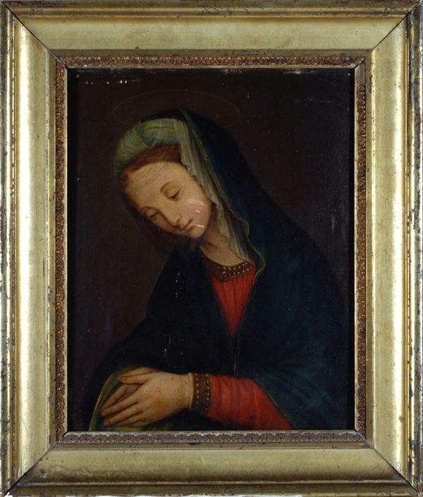 Doleggio Gomazzi : Madonna  (1874)  - Olio su tavola - Asta ANTIQUARIATO - Galleria Pananti Casa d'Aste