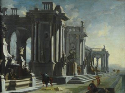 Capriccio Architettonico con Figure