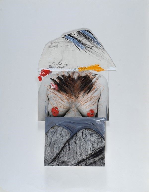 Arnulf Rainer (Baden, 1929) Dieter Roth  (Hannover 1930 - Basilea,1998) - Senza titolo