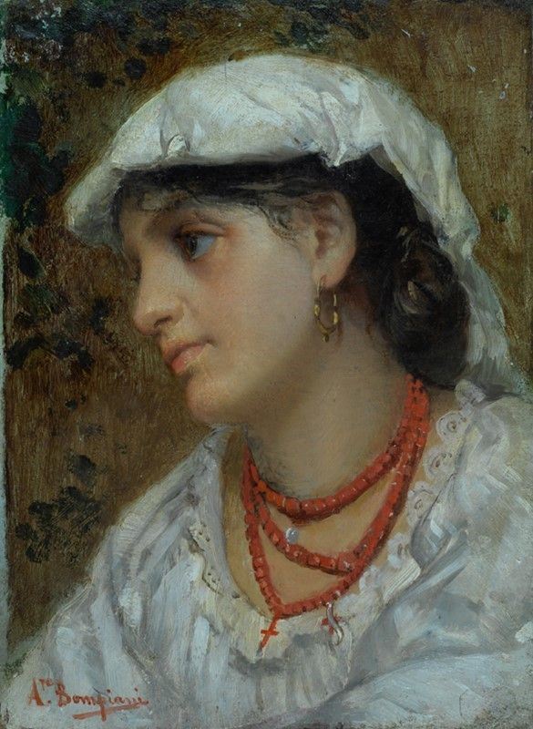 Augusto Bompiani - Ritratto di popolana