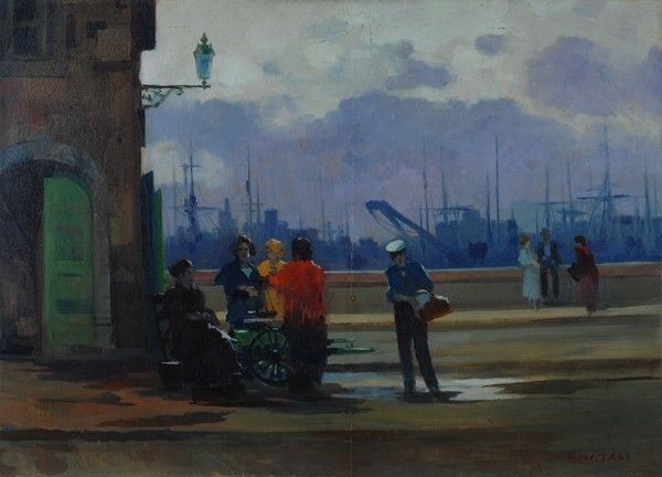 Renato Natali - Figure al Porto