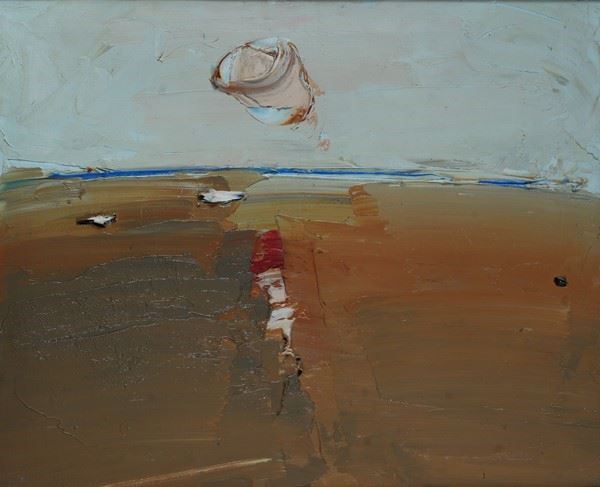 Sergio Scatizzi : Sul mare  (1984)  - Olio su tela - Asta Arte moderna e contemporanea - III - Galleria Pananti Casa d'Aste