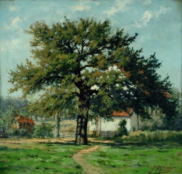 Guillaume Lauters - Paesaggio con albero