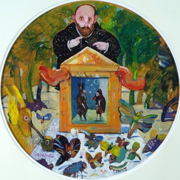 Antonio Possenti : Teatrino  - Olio su tavola - Auction Antiquariato - I - Galleria Pananti Casa d'Aste