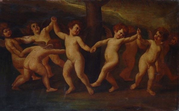 Anonimo, XIX - XX sec. - Danza di putti