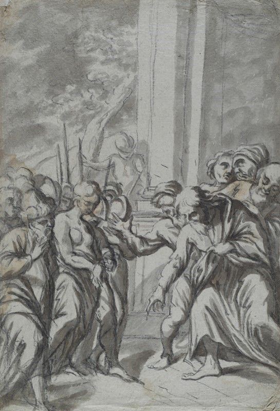 Scuola Italia Settentrionale, Fine XVII - Inizio XVIII Sec. - Santa al Martirio