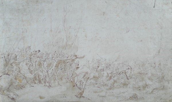 Scuola Italia Centrale, fine XVI sec. - Battaglia