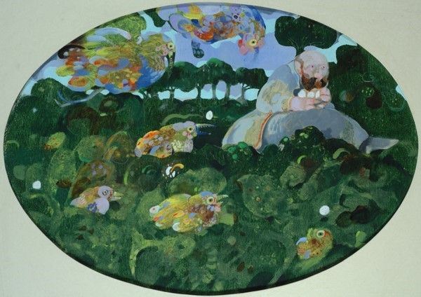Antonio Possenti : Un ladro di uova  (1975)  - Olio su tela - Auction Antiquariato - I - Galleria Pananti Casa d'Aste