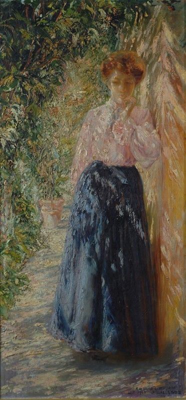 Jos&#233; Gallegos y Arnosa : Ritratto  (1909)  - Olio su tela - Auction Antiquariato - I - Galleria Pananti Casa d'Aste