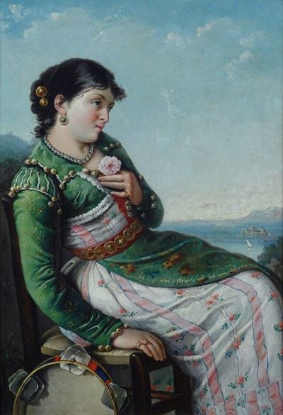 Ragazza con Tamburello