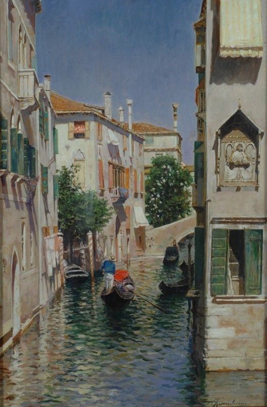 Attr. a Rubens Santoro - Calle di Venezia