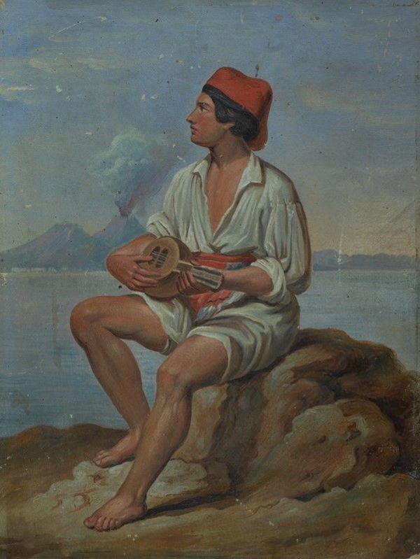 Anonimo, inizi XIX sec. - Suonatore