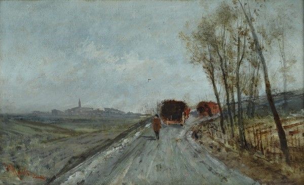 Henry Markò - Paesaggio con Figure