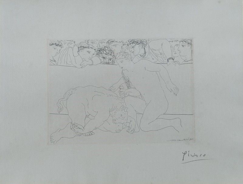Pablo Picasso - Minotaure Vaincu