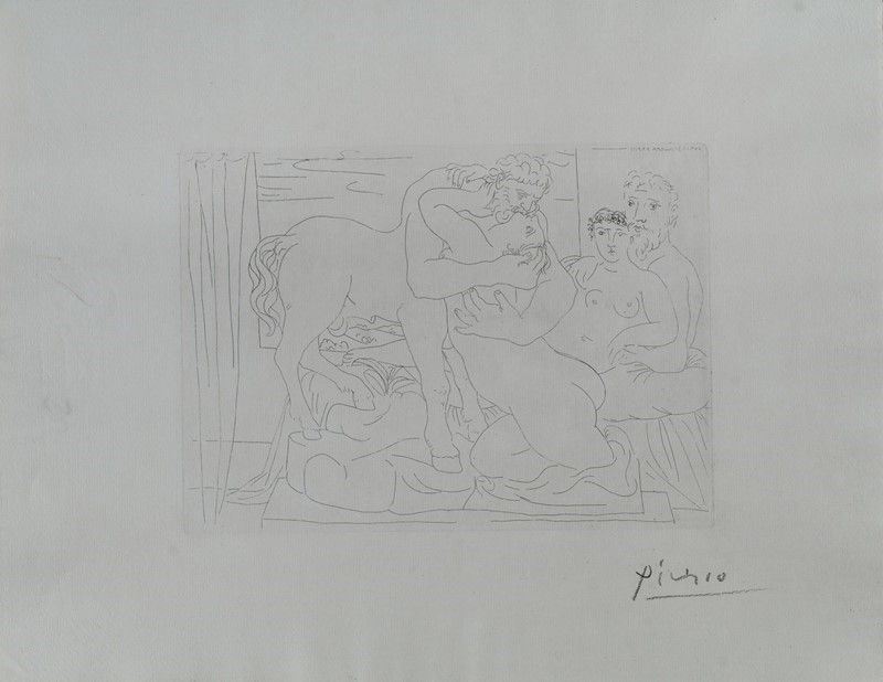 Pablo Picasso - Repos Du Sculpteur Devant un Centaure Et Une Femme