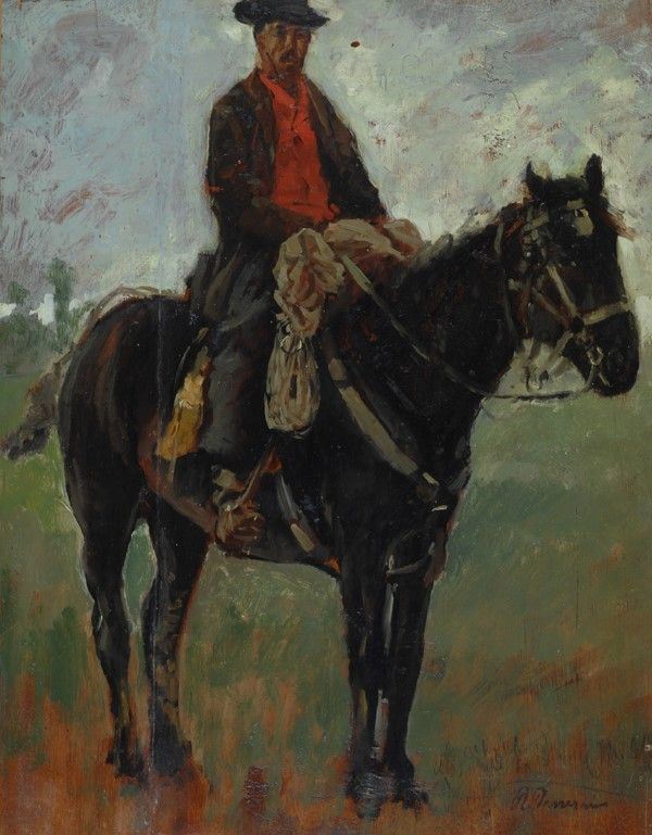 Ruggero Panerai - Figura a Cavallo