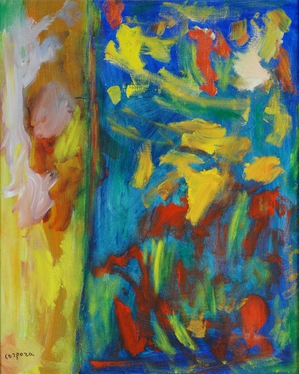 Antonio Corpora : La porta del profeta  (1998)  - Acrilico su tela - Asta Antiquariato - I - Galleria Pananti Casa d'Aste