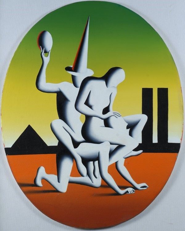 Mark Kostabi - The weight of the world