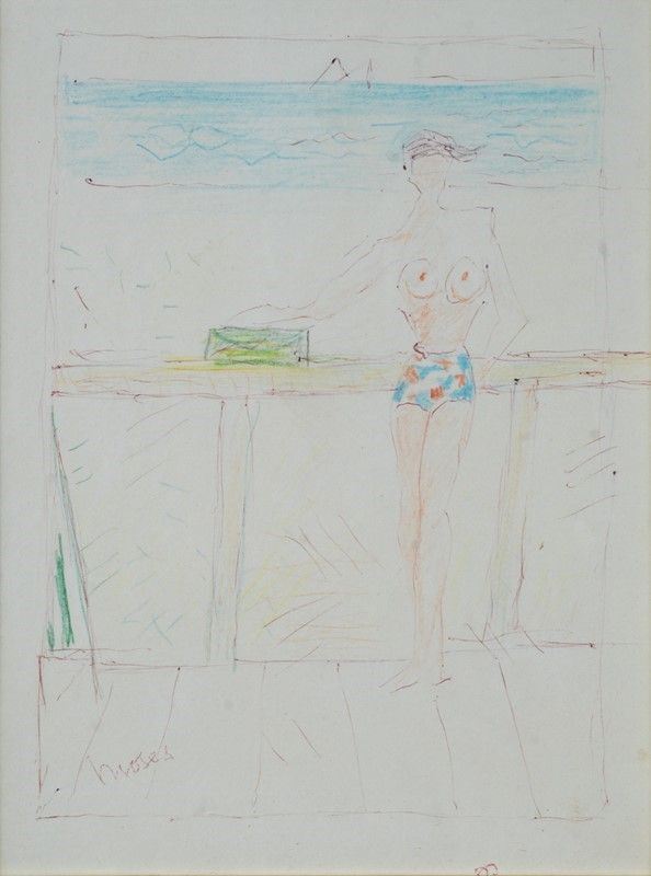 Moses Levy - Figura sulla spiaggia
