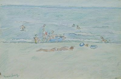 Spiaggia con Bagnanti