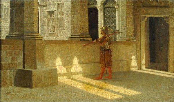 Giuseppe Abbati - Armigero in Bargello