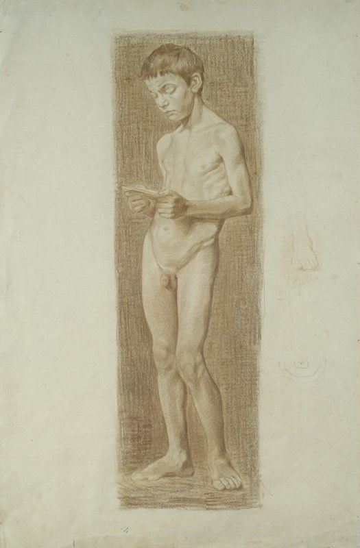 Armando Spadini - Ragazzo che legge