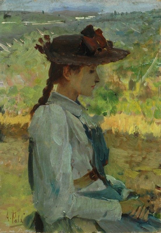 Arturo Faldi - Ritratto di fanciulla
