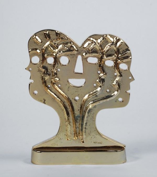 Enzo Pazzagli : Senza titolo  - Bronzo dorato - Auction Arte Moderna e Contemporanea - Galleria Pananti Casa d'Aste