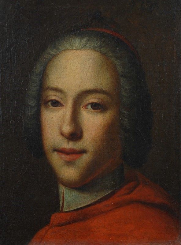 Anonimo, XVIII sec. : Cardinale Enrico Benedetto Stuart  - Olio su tela - Auction Antiquariato, Gioielli - I - Galleria Pananti Casa d'Aste