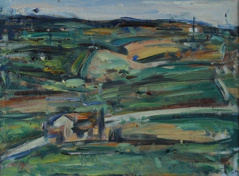 Enzo Pregno - Paesaggio di Campagna