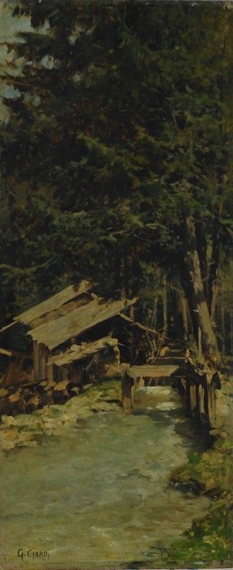 Guglielmo Ciardi - Cascina di montagna