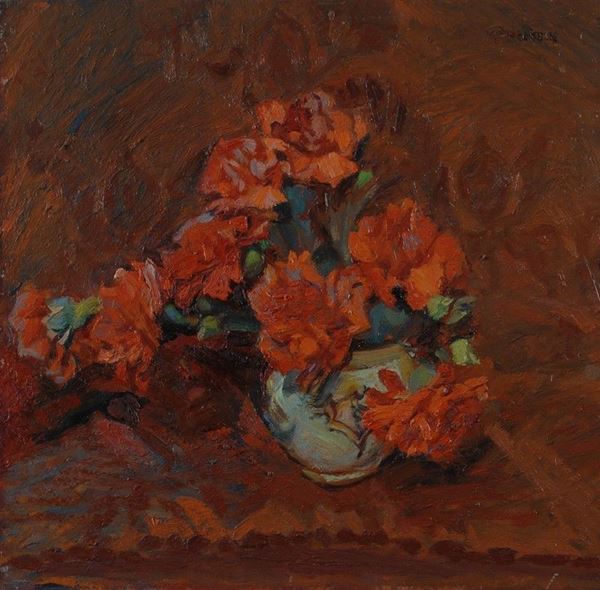 Mario Puccini - Vaso con fiori