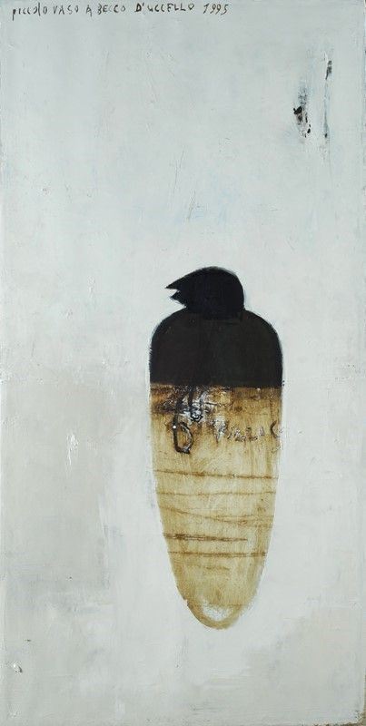 Piero Pizzi Cannella : Piccolo vaso a becco d'uccello  (1994-95)  - Olio su tela - Asta Arte Moderna e Contemporanea - II - Galleria Pananti Casa d'Aste