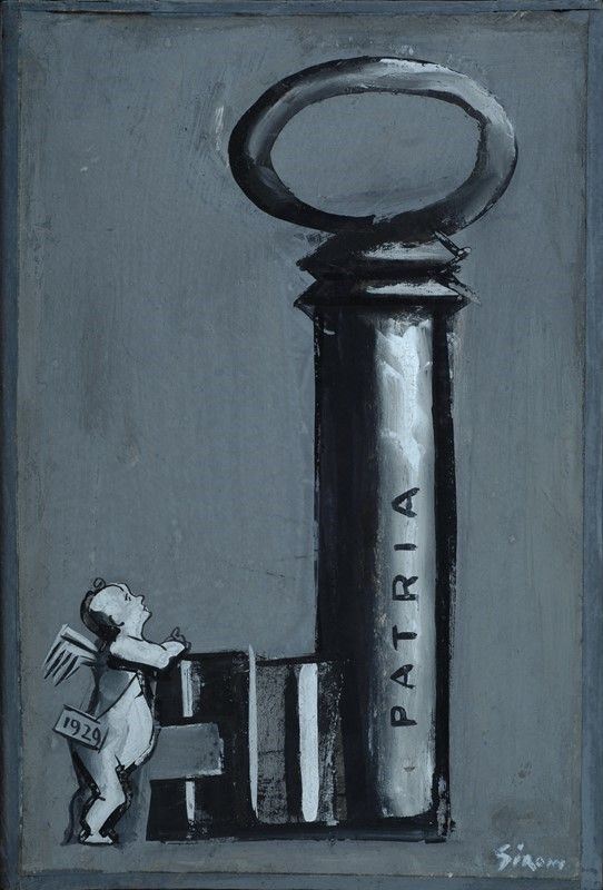 Mario Sironi - Per Aprire le Porte Dell'avvenire (la Chiave della Patria)