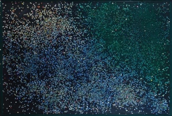 Tano Festa : Coriandoli  (1984)  - Coriandoli e acrilici su tela - Asta Arte Moderna e Contemporanea - Galleria Pananti Casa d'Aste