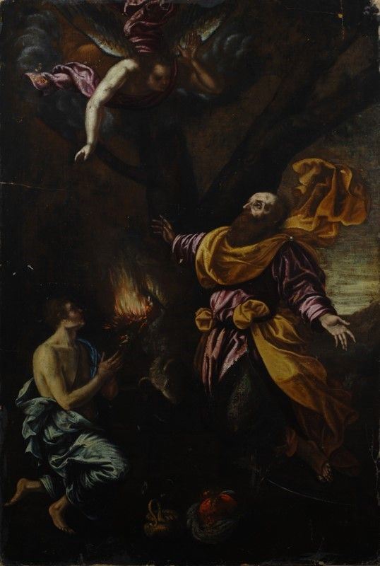 Scuola Toscana, XVII sec. - Sacrificio di Isacco