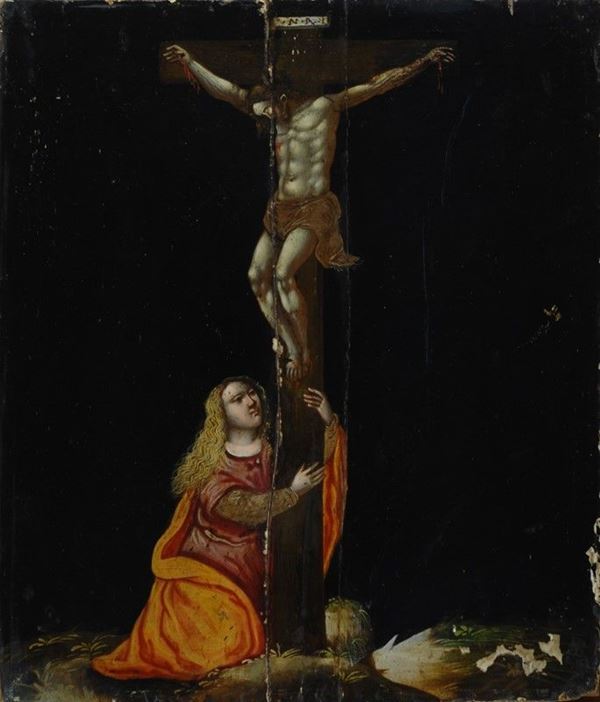 Anonimo, XVII sec. - Maddalena ai piedi dell Croce