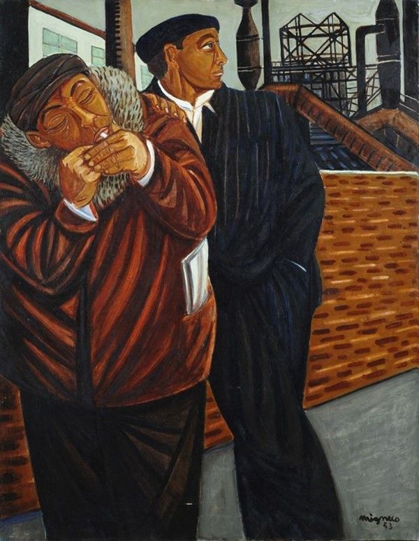 Giuseppe Migneco - Operai in fabbrica