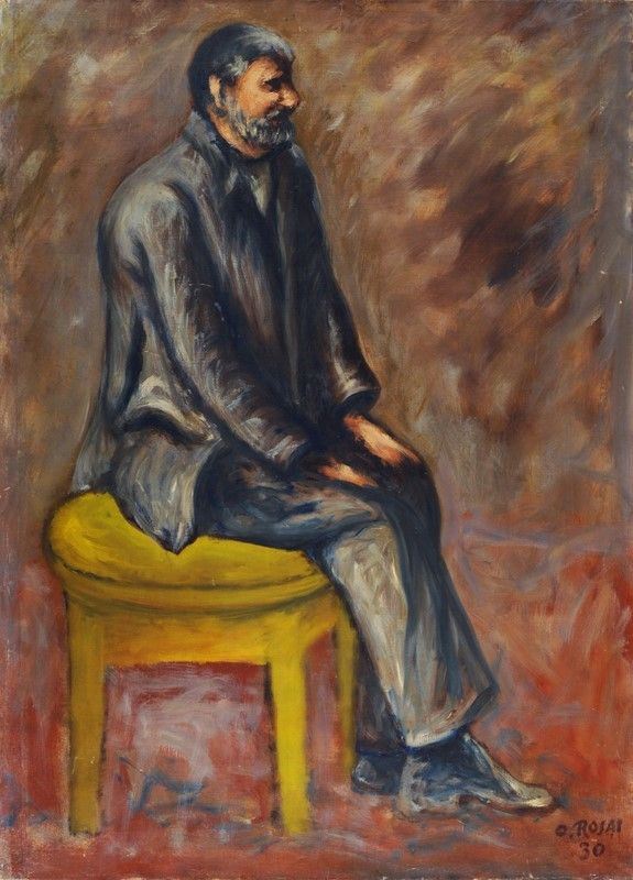 Ottone Rosai : Il vecchio Azelio  (1930)  - Olio su tela - Auction Arte Moderna e Contemporanea - Galleria Pananti Casa d'Aste