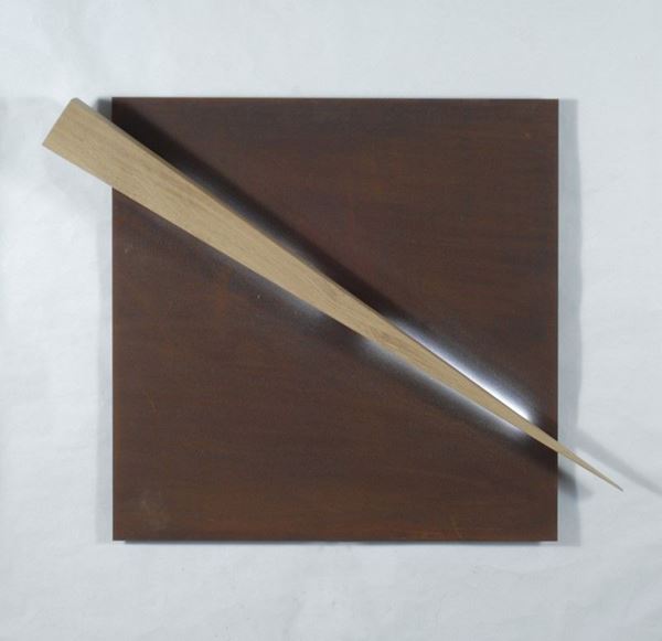 Massimo Susini : Tre esse  - Corten, legno e led - Auction Arte Moderna e Contemporanea - Galleria Pananti Casa d'Aste
